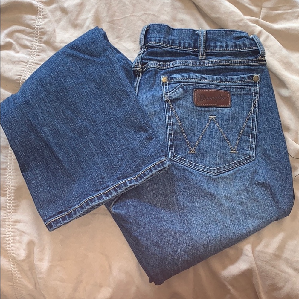 Men’s wrangler retro slim boot jeans 34/36